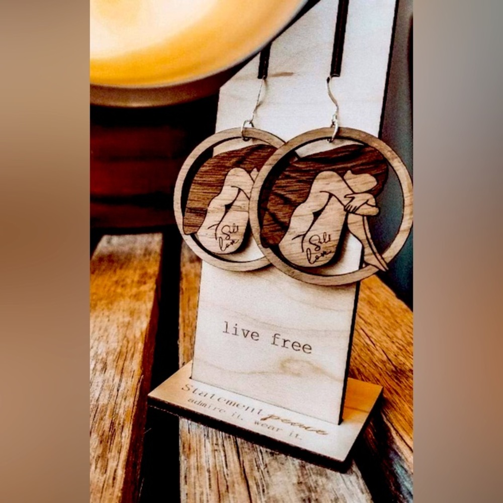 Statement Piece Self Love Dangle Earrings